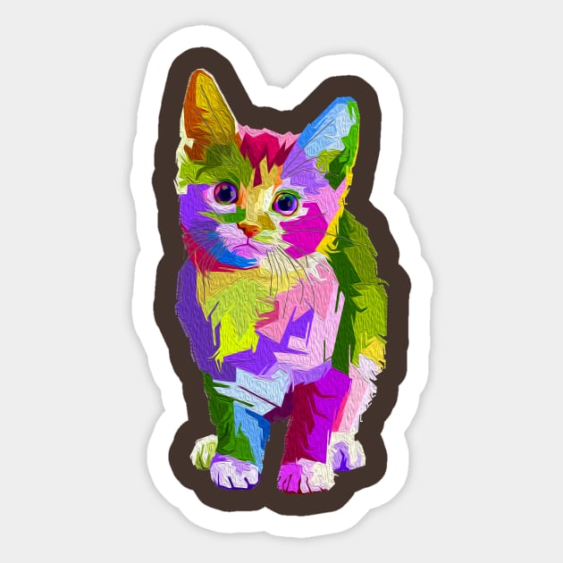 Kitten Sticker by whatwemade